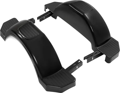 HECASA - Par Negro de Defensas de Remolque de Eje Único para Falda de Neumático de Barco de 13 Pulgadas - 39.7 Pulgadas de Largo x 8.8 Pulgadas de