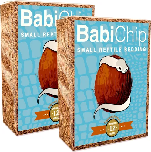 Miniatura 9 de BabiChip - Sustrato de chips de coco para reptiles, 12 cuartos de galón, ropa de cama suelta de tamaño pequeño para pitones de bola, otras