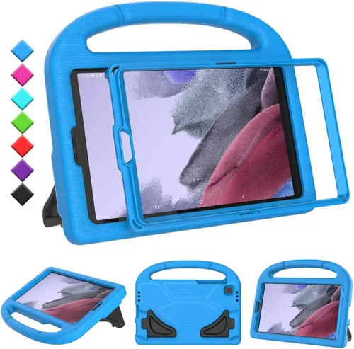 Miniatura 12 de Funda para niños para tablet Samsung Galaxy Tab A7 Lite de 8.7", protector de pantalla integrado, funda protectora con mango y soporte a prueba