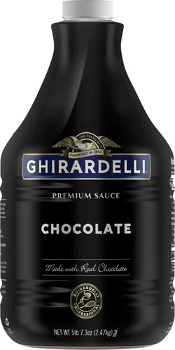 Ghirardelli - Salsa de chocolate etiqueta negra, 87.3 onzas, una botella