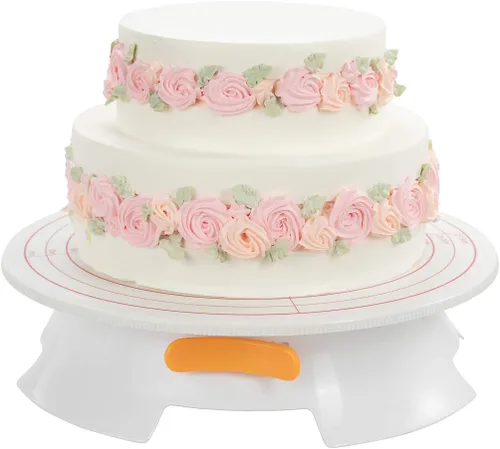 Miniatura 12 de Restaurantware Pastry Tek - Tocadiscos para tartas de 12 pulgadas, 1 soporte giratorio resistente para tartas, base antideslizante con interruptor