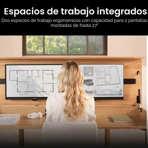 Miniatura 2 de Escritorio convertible, escritorio de oficina en casa simple y moderno con almacenamiento, escritorio plegable en mesa de comedor, mesa de comedor