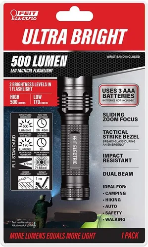Miniatura 10 de Feit Electric Linterna LED Táctica - Aleación de Aluminio - Con Zoom y Engaste para Ataque o Defensa Requiere