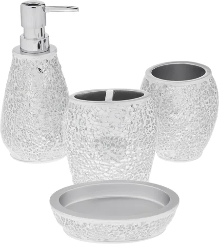 Miniatura 72 de Sweet Home Collection - Colección de accesorios de baño, diseños únicos decorativos y hermosos para decoración de baño, dispensador de loción/jabón