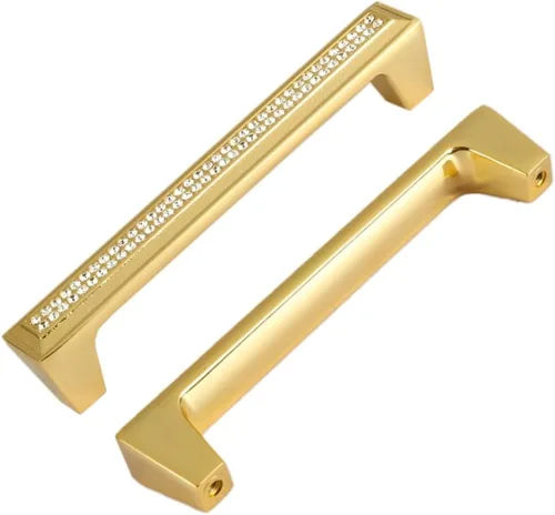 Miniatura 11 de LANC Tiradores de gabinete de cristal negro para cocina y baño, manijas de gabinete para dormitorio, pomo de gabinete negro mate brillante