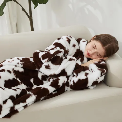 Miniatura 9 de Softan Manta con Capucha, Sudadera de Gran Tamaño para Adultos, Mujeres y Hombres, Regalo, Manta con Capucha Súper Acogedora y Cálida, Sudadera