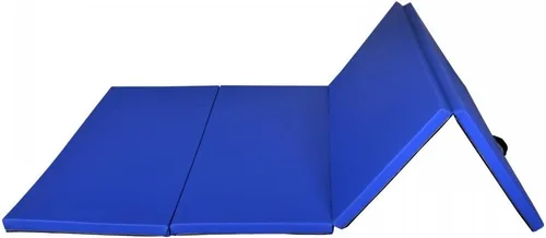 Miniatura 5 de Exercise Mat 2'x6'/4'x8'/4'x10' Gymnastics Mat Folding Gymnastics Tumbling Mats 1.6"-2" Thick PU Leather Yoga Mat Portable With Carrying Handles for