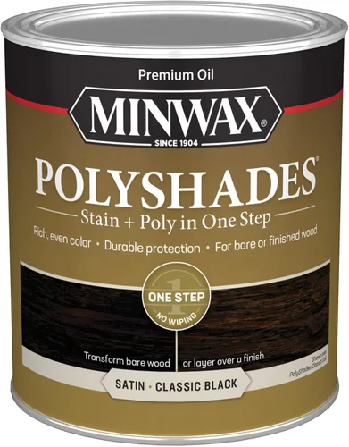 Miniatura 16 de Minwax PolyShades Tinte de Madera + Acabado de Poliuretano – Cuarto, Roble Misión, Brillo Mission Oak