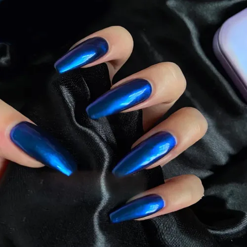 Miniatura 2 de 1 Caja Espejo Arte de Uñas Purpurina Holográfica Metálica Oro Plata Polvo Lentejuelas Gel UV Uñas Polvo Cromado Pigmento Decoración, Polvo de Uñas