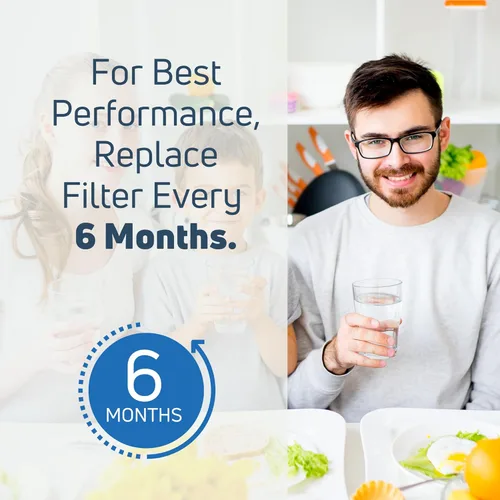 Miniatura 8 de Paquete de 2 filtros de agua de repuesto para refrigerador Whirlpool ED5VHGXML13, compatible con cartucho de filtro de agua para refrigerador