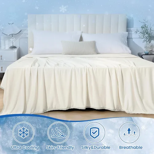 Miniatura 7 de PHF Manta de Tiro de Enfriamiento Doble para Personas que Duermen con Calor, Arc-Chill Q-Max>0.5 con Enfriamiento Doble, Manta de Verano Absorbe