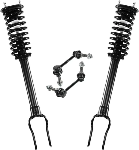 Miniatura 71 de Detroit Axle - Kit de 4 piezas RWD Puntales Delanteros Barras Estabilizadoras para Ford F-150 2021 2022 2023 2024, 2 Puntales con Resorte Helicoidal