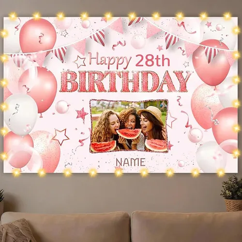 Miniatura 38 de Dicodes Decoraciones de cumpleaños de unicornio personalizadas para niñas, pancarta de cumpleaños de unicornio, decoración de cumpleaños de princesa