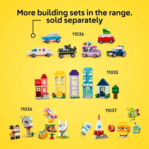Miniatura 6 de LEGO Bloques de construcción clásicos y vibrantes de caja de ladrillos – Juguetes sensoriales y de aprendizaje para niños y niñas, a partir de 4