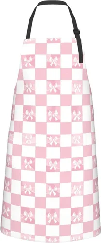 Miniatura 18 de Delantal de cocina con bolsillos, babero ajustable para hombres y mujeres, impermeable, chef, parrilla, barbacoa, dibujo Custom