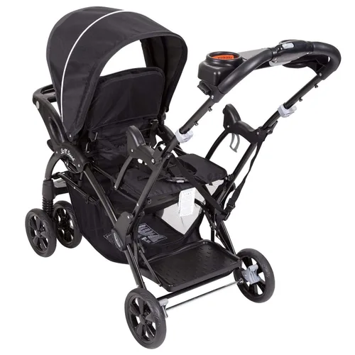Miniatura 4 de Baby Trend Sit N' Stand - Cochecito doble, ónix Ónice