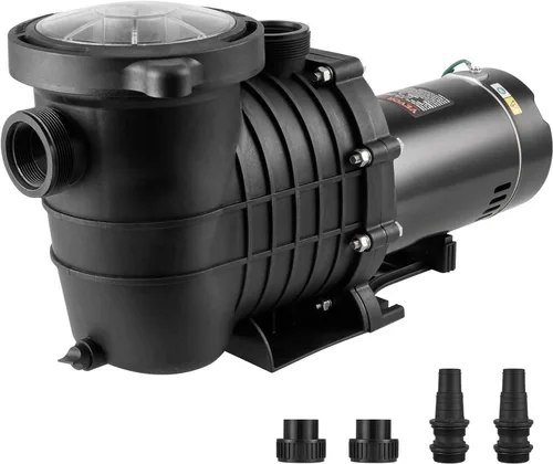 Miniatura 16 de VEVOR Bomba de piscina sobre el suelo, 2.5 HP, 148 GPM Max Flow Bomba de piscina de una sola velocidad, 220 V, 3450 RPM, elevación máxima de cabeza