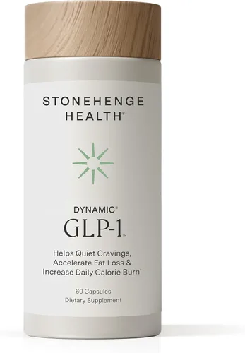 Stonehenge Health Dynamic GLP-1 Suplemento de control de peso para mujeres y hombres, 550 mg de berberina, Akkermansia, apoya la regulación del