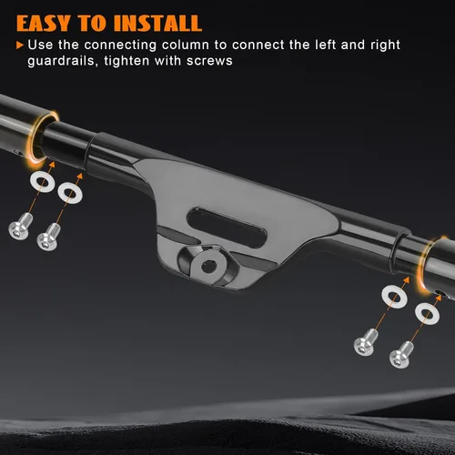 Miniatura 7 de protector para motor, barras de choque Highway delanteras para Softail Standard, Slim, Sport Glide, Street Bob, Fat Boy, Fat Bob, Low Rider