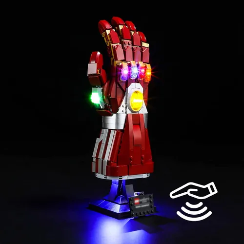 Miniatura 3 de BRIKSMAX Kit de iluminación LED para LEGO-76223 Nano Gauntlet – Compatible con el modelo de bloques de construcción Lego Marvel, no incluye el juego