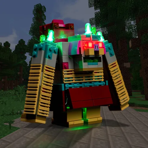 Miniatura 5 de BrickBling Kit de luces compatible con Lego Mine-Craft Legends The Devourer Showdown Adventure 21257, iluminación creativa compatible con Lego