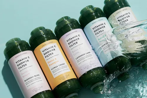 Miniatura 5 de VOESH Filtro de ducha de vitamina C, Aplastamiento de cítricos, aromaterapia de ducha, purificador de agua, suavizante de agua, probióticos veganos