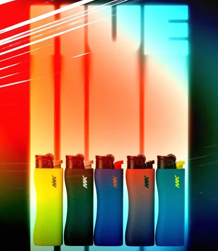 Miniatura 8 de MK 10 encendedores 9G Flint Strike recargable, diseño llamativo, ideal como encendedores para velas, barbacoa, encendedor de butano, bolsillo