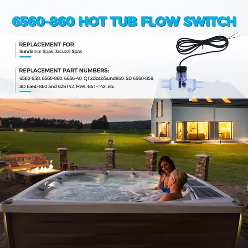 Miniatura 3 de 6560-860 pieza de repuesto del conjunto del interruptor de flujo para spas Sundance, spas de jacuzzi, interruptor de flujo de bañera de hidromasaje