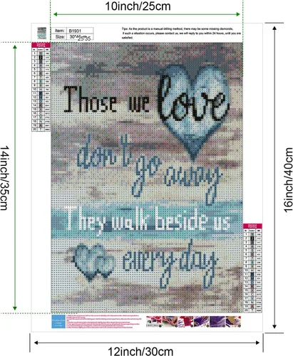 Miniatura 2 de UPINS Kit de Pintura de Arte de Diamante 5D DIY Amor para Adultos, Tema de Amor Taladro Completo Redondo Kit de Manualidades Puntos de Diamante