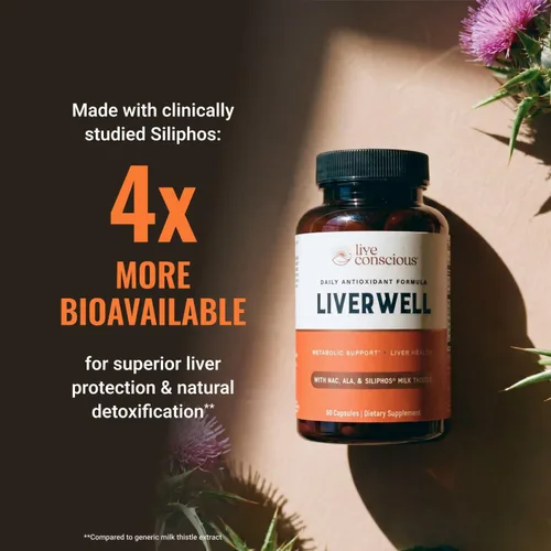 Miniatura 5 de LiverWell - Limpieza hepática, rejuvenecimiento, apoyo metabólico, suplemento hepático para la salud hepática con extracto de cardo mariano