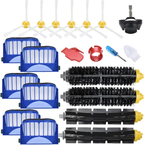 Miniatura 7 de Piezas de repuesto Kit de accesorios para irobot Roomba 600 Series 694 695 677 671 690 680 660 650 620 614 595 585 564,3 cepillos de cerdas y 368