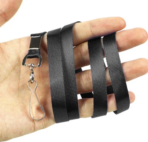 Miniatura 5 de Bird Fiy Cordones a granel para insignias de identificación, paquete de 50 unidades, cordón plano de nailon para identificación