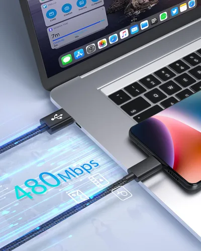 Miniatura 6 de Paquete de 2 cables de carga USB-C de 6 pies para Motorola Moto G Fast/G Power/G Pure/G Stylus 5G, Moto G9 G8 G7, G7 Play, G7 Plus, G7 Power G6, G6