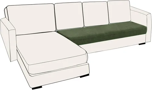 Miniatura 12 de UNBBRRL Fundas de cojín de asiento para sofá, elásticas, funda de cojín individual para sofá, fundas de cojín para sofá, fundas de héroe protegen
