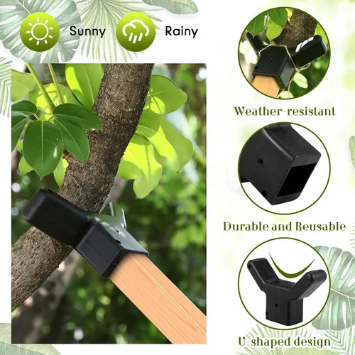 Miniatura 4 de Yungyan 2 soportes para árboles, soporte de plástico para ramas de frutas, soporte para árbol que evita que se rompan para viñedos, jardines