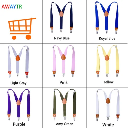Miniatura 4 de Suspensores para adultos, varones y niños. Clips extra resistentes de metal, de piel genuino, parche transversal perfecto para smoking