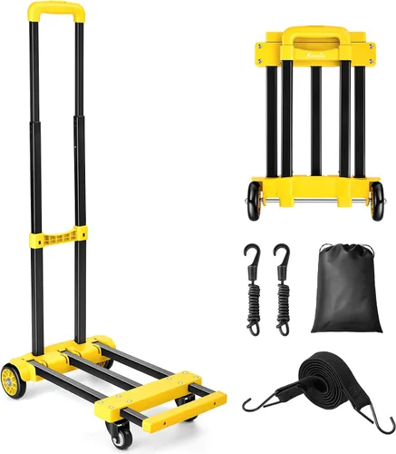 Miniatura 11 de KEDSUM - Camión de mano plegable, carretilla de 290 libras con ruedas, camión de mano plegable y colapsable, carrito de utilidad plegable, carrito