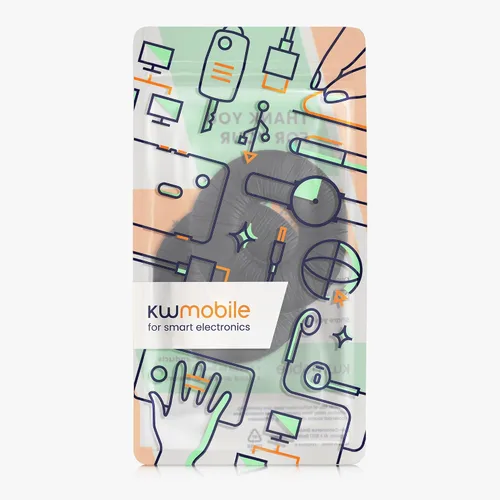 Miniatura 7 de kwmobile Almohadillas para oídos compatibles con Sony MDR-ZX100/ZX110/ZX300/V150 - 2 piezas de repuesto para auriculares, color negro