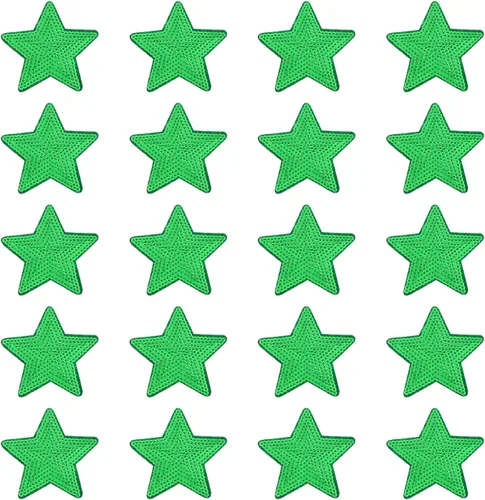Miniatura 11 de MECCANIXITY Parches para planchar con lentejuelas grandes de 5 estrellas bordados, para coser y coser, apliques para reparación de ropa, mochila