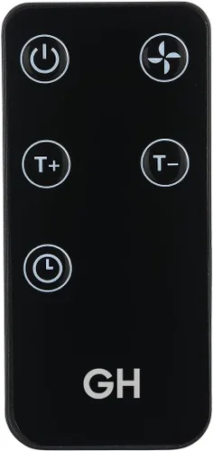 Miniatura 7 de Good Housekeeping - Calentador de pared mini para interiores con termostato y control remoto, 750 W, negro