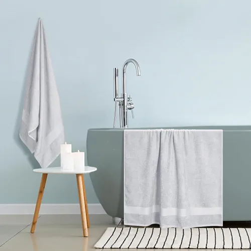 Miniatura 4 de GLAMBURG Sábanas de Baño de Algodón Premium Extragrandes Paquete de 2, 35x70 - 100% Algodón Puro - Ideal para Uso Diario - Ultra Suave y Altamente