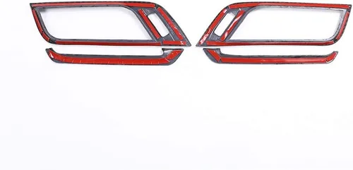 Miniatura 7 de YIWANG Cubierta de ventilación de aire acondicionado lateral cromada ABS estilo fibra de carbono 4 piezas para BMW X1 F48 2016-2019, para BMW X2 F47