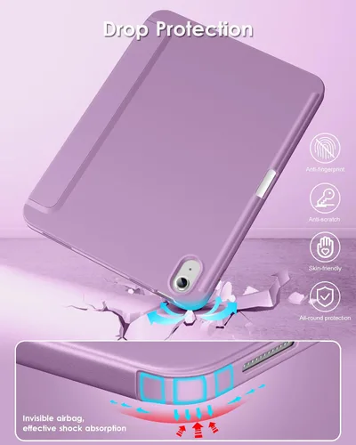 Miniatura 4 de DTTO Funda para iPad (A16) de 11ª Generación de 11 Pulgadas 2025, Funda para iPad de 10ª Generación de 10.9 Pulgadas 2022, Funda Protectora Trasera