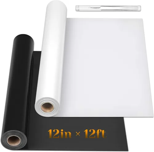 Miniatura 8 de Flasoo Rollos de vinilo de transferencia de calor, vinilo HTV para planchar de 12 pulgadas x 24 pies para camisas, compatible con todas las máquinas