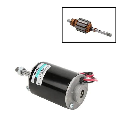 Miniatura 4 de Motor de CC de alta velocidad de 30 W de alta velocidad CW/CCW Motor de CC de imán permanente Motor de CC cepillado Mini motor eléctrico