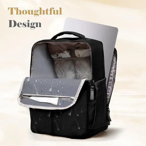 Miniatura 5 de Mochila para pañales con cambiador, bolsa de bebé multifunción impermeable, bolsa de viaje esencial para baby shower, pañaleras para bebe con 15