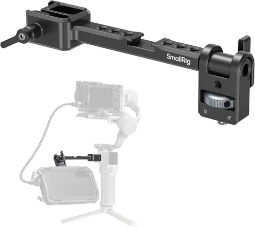 Miniatura 9 de SMALLRIG Montura Ajustable de Monitor de Cámara con Liberación Rápida, Abrazadera NATO, Montaje de Zapata Fría, Diseño Anti-Giro para DJI RS 4