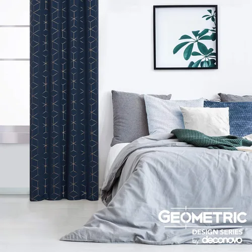 Miniatura 36 de Deconovo Cortinas opacas, aislamiento térmico y reducción de ruido, estampado de lámina de diamante – ojales en la parte superior, 2 paneles, Negro