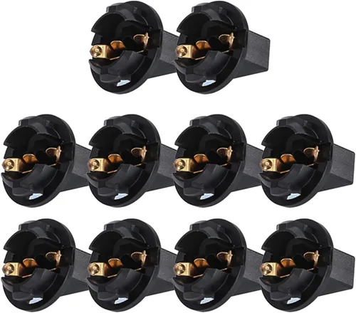 Miniatura 8 de focos LED azules T10 194 W5W con zócalo de bloqueo giratorio PC195, PC194, PC168, 168 focos de panel, juego de focos para tablero de instrumentos