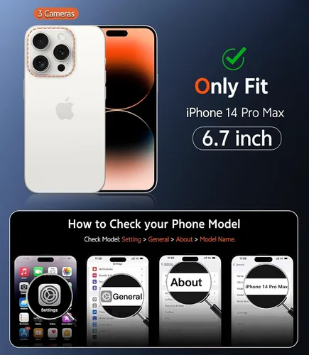 Miniatura 110 de FNTCASE Funda para iPhone 13 Pro-Max: Fundas magnéticas transparentes compatibles con Magsafe Slim anti amarillamiento protección contra caídas